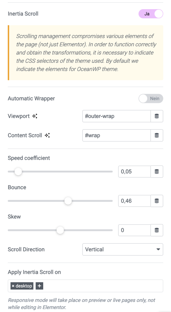 Inertia Scroll