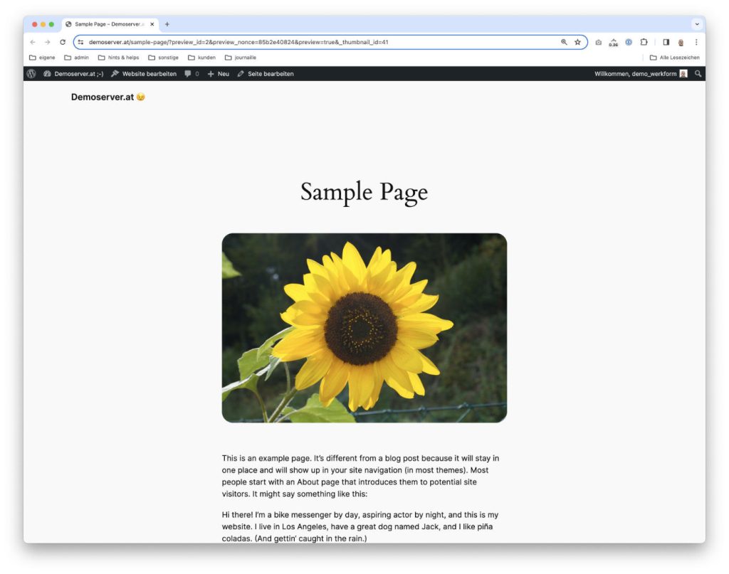 WordPress Standard Template