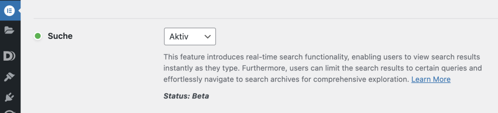 Experiment Live Search
