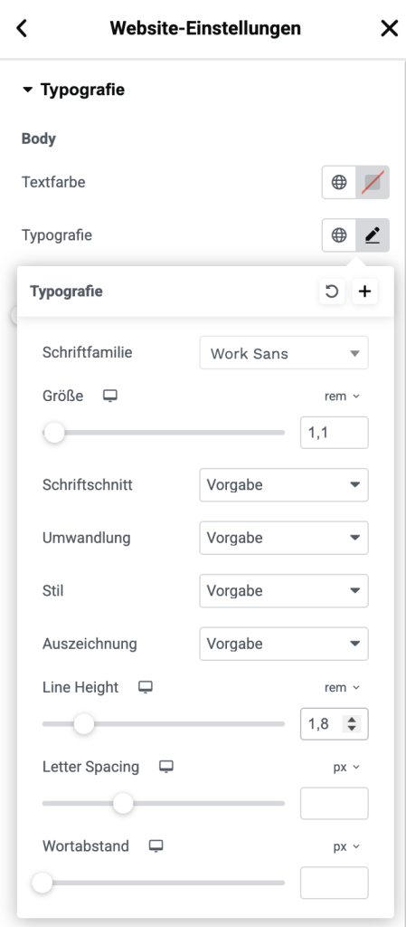 Beispiel Bodytext