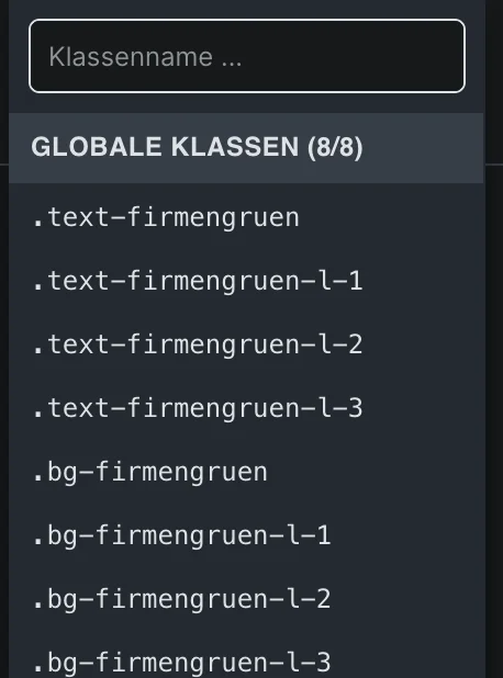 Hilfsklassen Anwendung